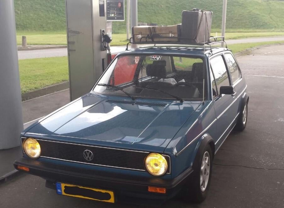 Dakrek / imperiaal Golf mk1, Ophalen