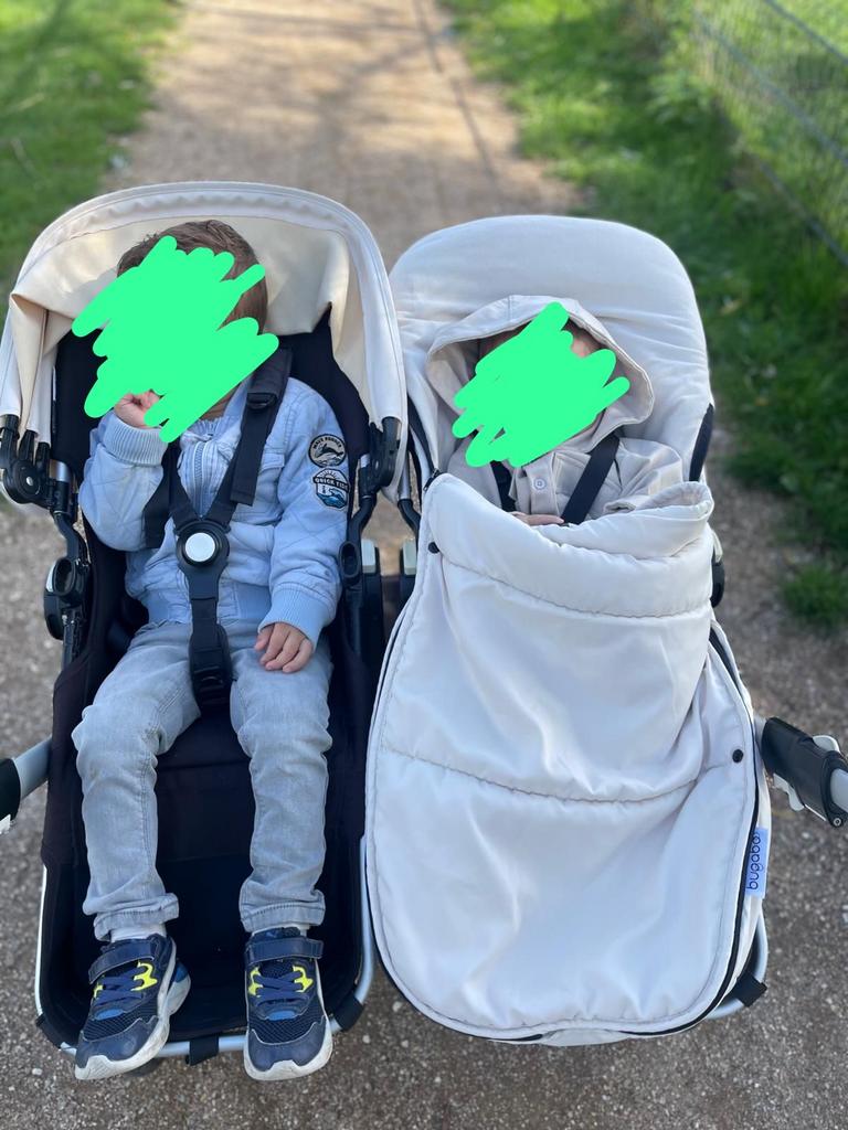 Bugaboo Duowagen - donkey duo, Ophalen, Gebruikt, Bugaboo, Verstelbare duwstang