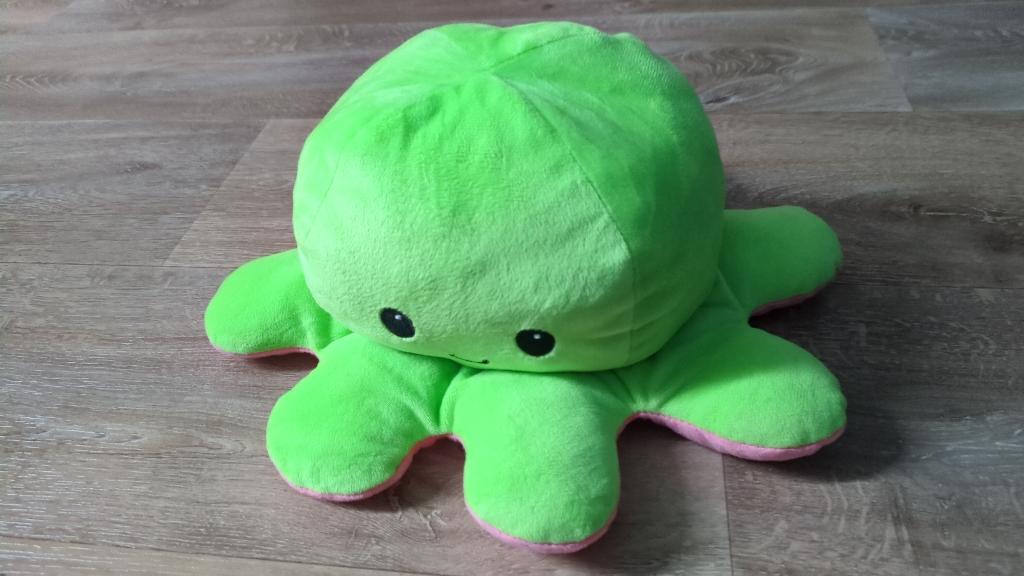 Octopus knuffel mood groen zalm, Ophalen, Zo goed als nieuw, Overige typen