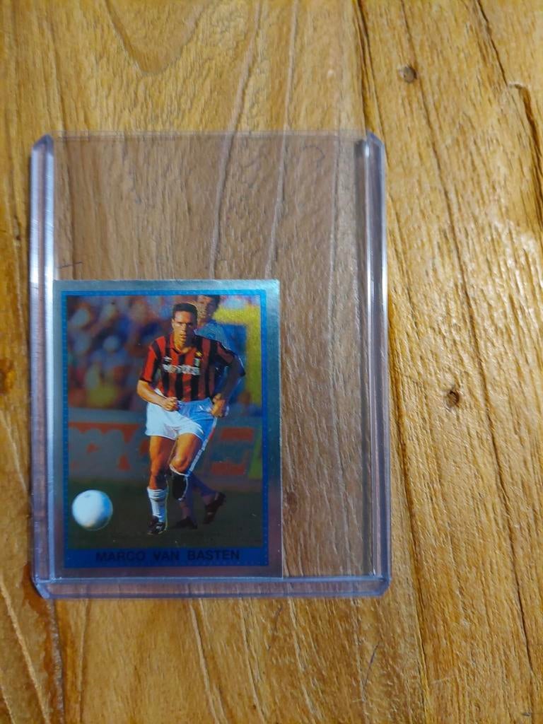 Marco van Basten AC Milan Refractor 1992 Panini, Hobby en Vrije tijd, Stickers en Plaatjes, Ophalen of Verzenden, Zo goed als nieuw