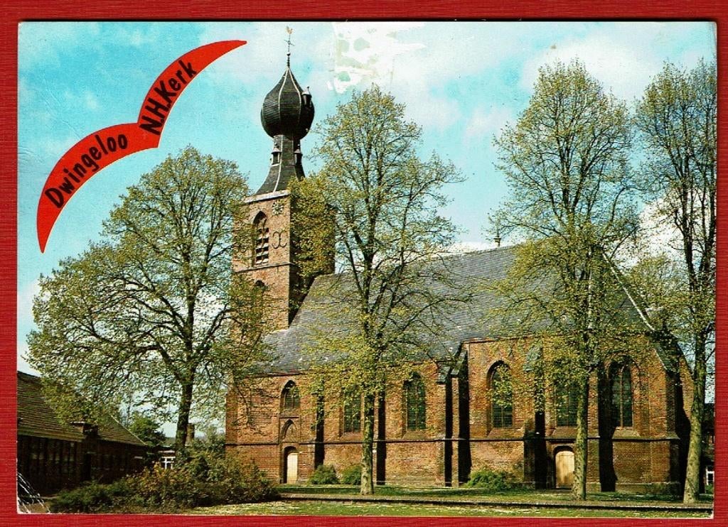 Dwingeloo - N.H. Kerk (met de bekende 'Uien'-spits) - 1978, Ophalen of Verzenden, 1960 tot 1980, Gelopen, Drenthe