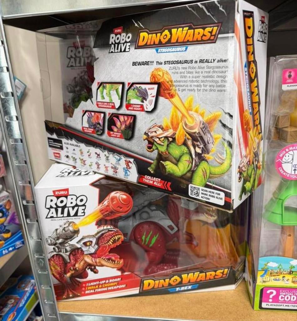 Robo Alive Dino Wars Speelgoed robot T-Rex Stegosaurus NIEUW, Nieuw, Ophalen of Verzenden, H, H