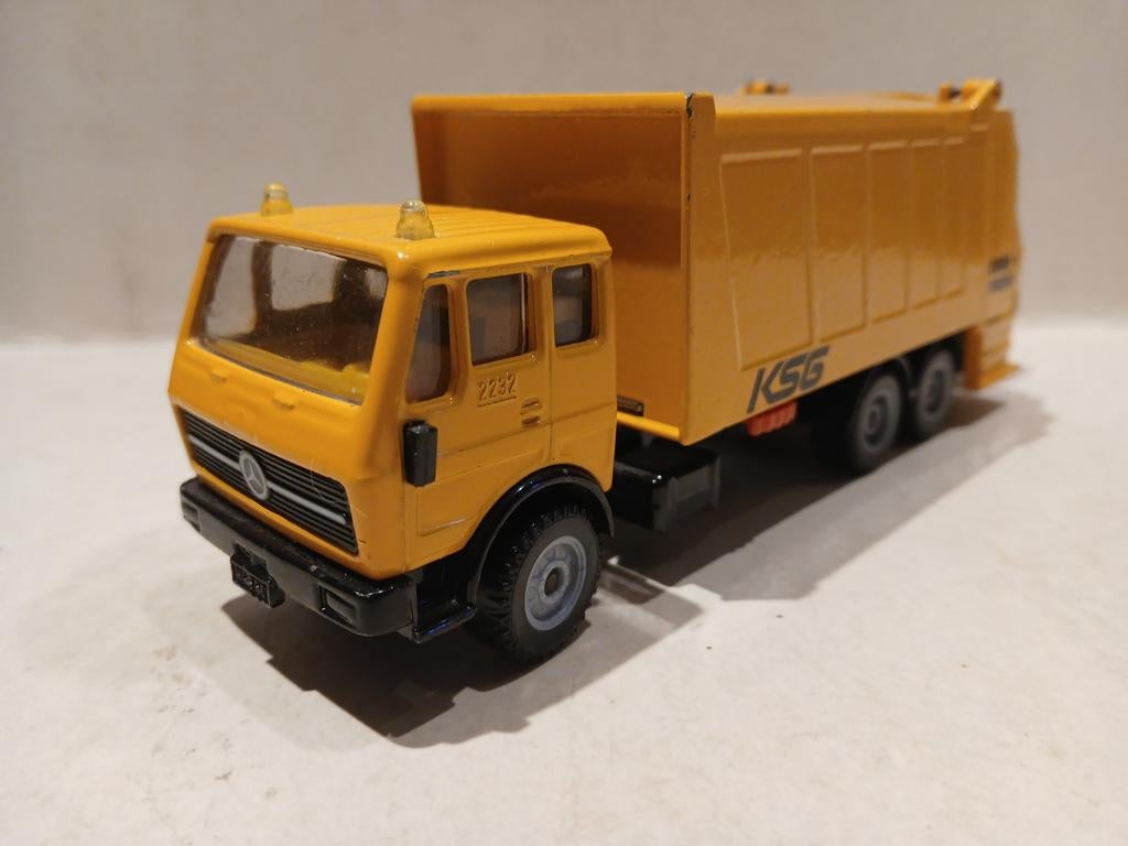 SIKU, Mercedes 2232, vuilniswagen., Ophalen of Verzenden, Gebruikt, Bus of Vrachtwagen, SIKU