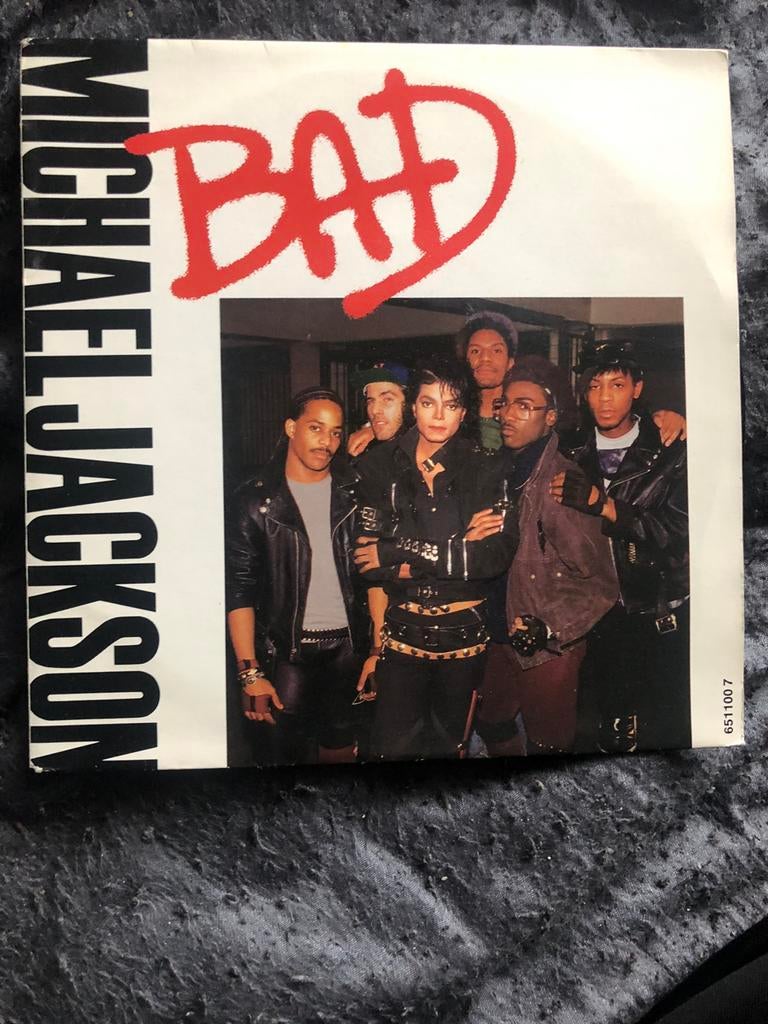 Michael Jackson bad single, Cd's en Dvd's, Vinyl Singles, Ophalen of Verzenden, Zo goed als nieuw, Pop