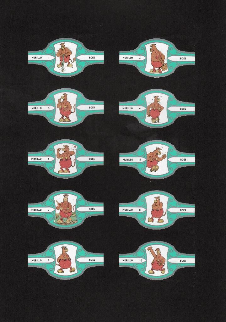 serie Boes gr/ziv Murillo 10x, Verzamelen, Ophalen of Verzenden, Nieuw, Sigarenbandjes