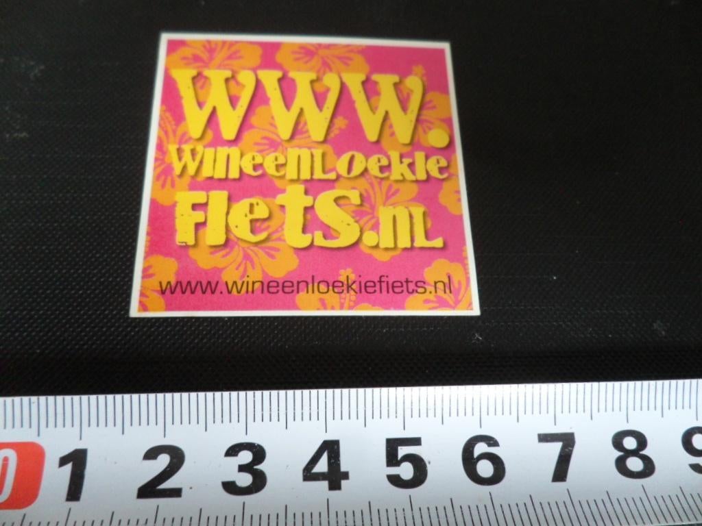 sticker win een LOEKIE FIETS *, Verzamelen, Stickers, Zo goed als nieuw, Ophalen