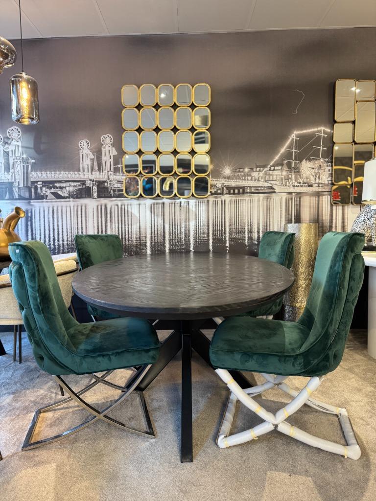 Ovale Eettafel Blackbone Richmond interiors, Huis en Inrichting, Tafels | Eettafels, Nieuw, 100 tot 150 cm, 200 cm of meer, Vijf personen of meer