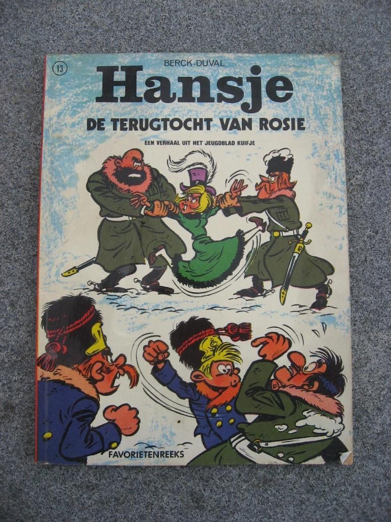Hansje. Nr 13 De terugtocht van Rosie. 1972, Eén stripboek, Ophalen of Verzenden, Gelezen