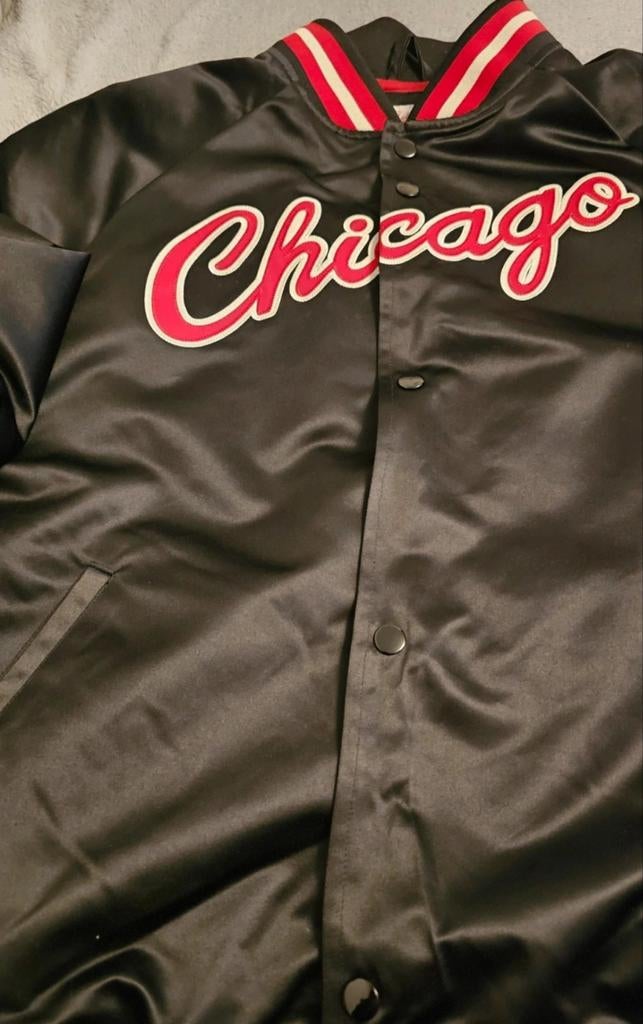 Mitchell & Ness Chicago Bulls Jas - Zwart, Mitchell & Ness, Zwart, Nieuw, Ophalen of Verzenden