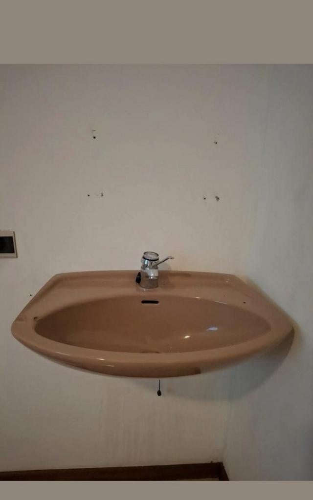 Wastafel Wasbak vintage bruin, Ophalen, Minder dan 50 cm, Overige typen, Minder dan 100 cm