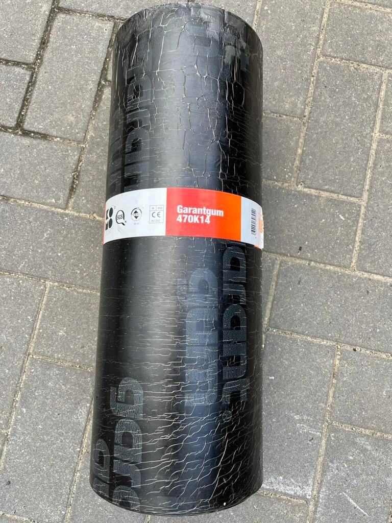 Dakbedekking rollen Garantgum 470K14 0,50x6m., Ophalen, Overige materialen, Zwart, Zo goed als nieuw