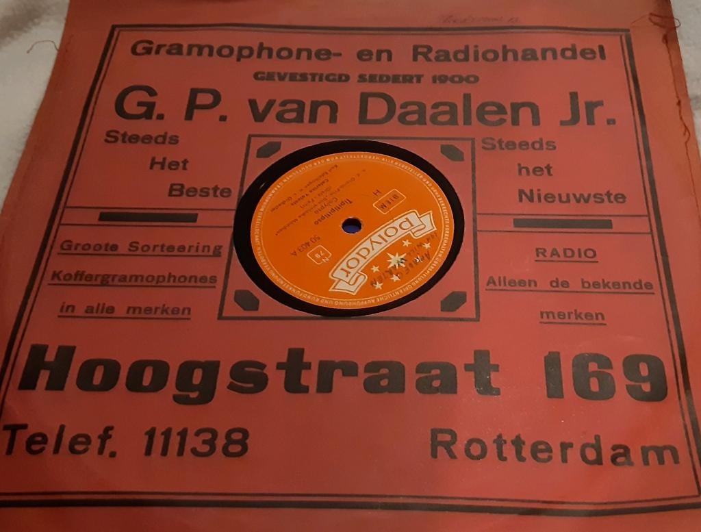 Vintage Polydor 78 lp calypso caterina valente amadeo ich, Cd's en Dvd's, Vinyl | Overige Vinyl, Ophalen of Verzenden, Gebruikt