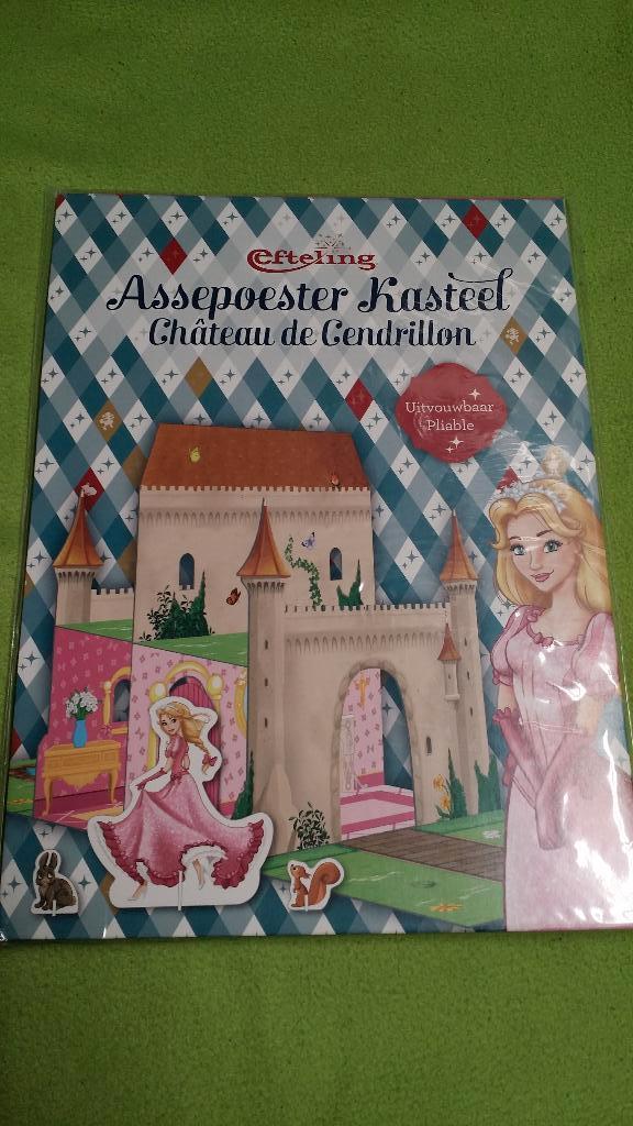 Efteling 3D opklapbaar Assepoester kasteel, Ophalen of Verzenden, Nieuw, Beeldje of Poppetje