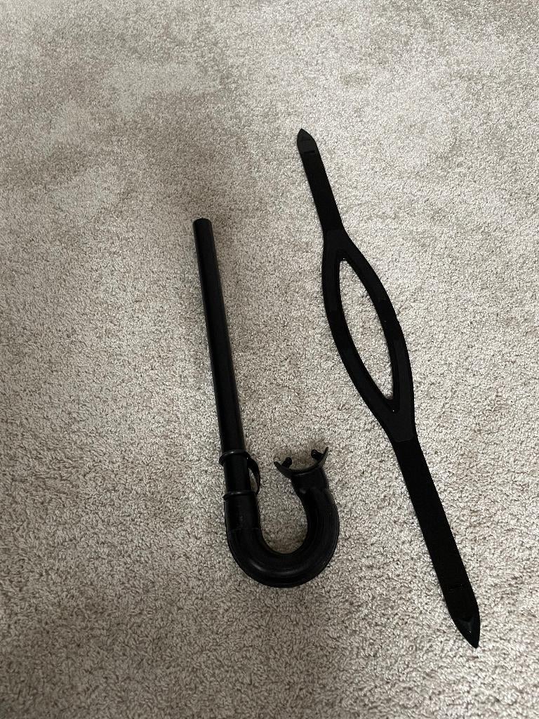 zwarte snorkel met nieuwe band, Ophalen of Verzenden, Zo goed als nieuw, Snorkel-accessoires