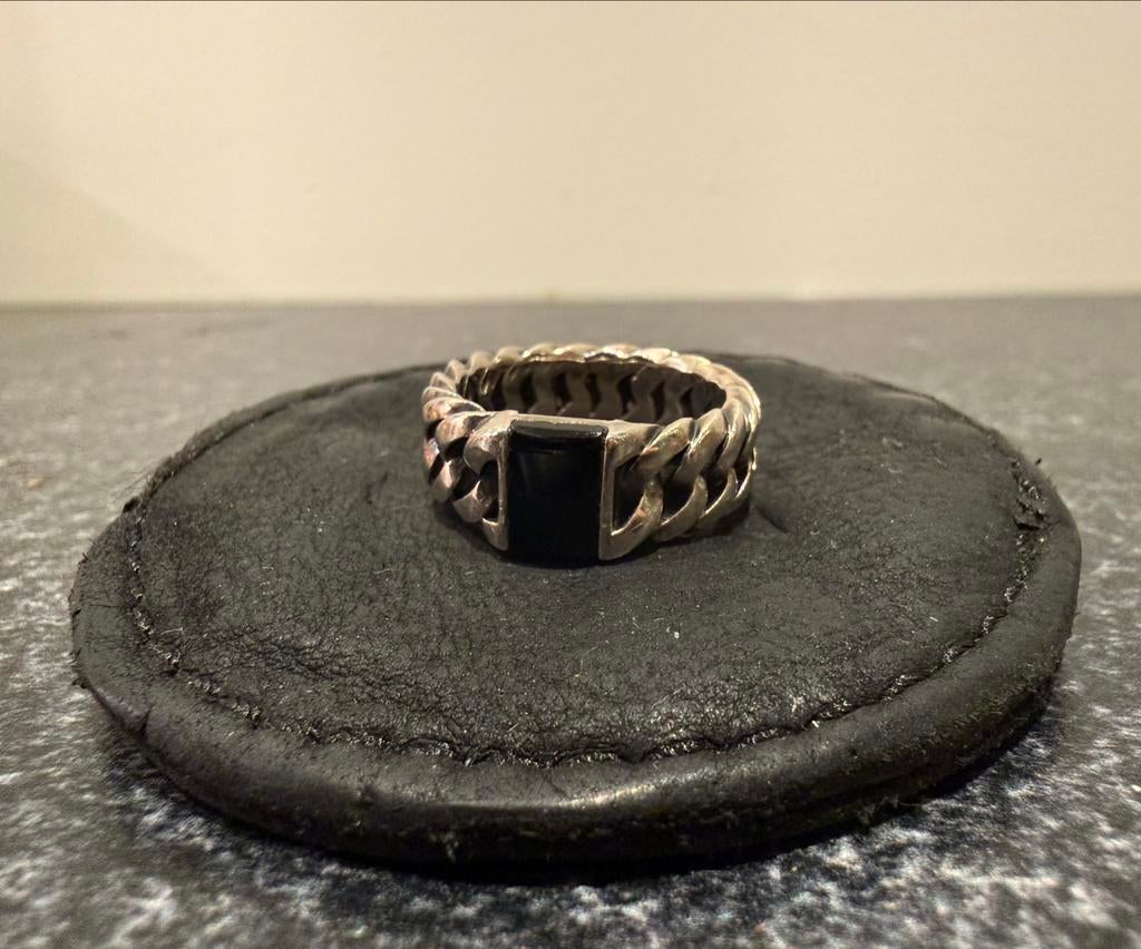 Buddha to Buddha ring 925 zilver maat 19, 18 tot 19, Gebruikt, Ophalen of Verzenden, Dame of Heer