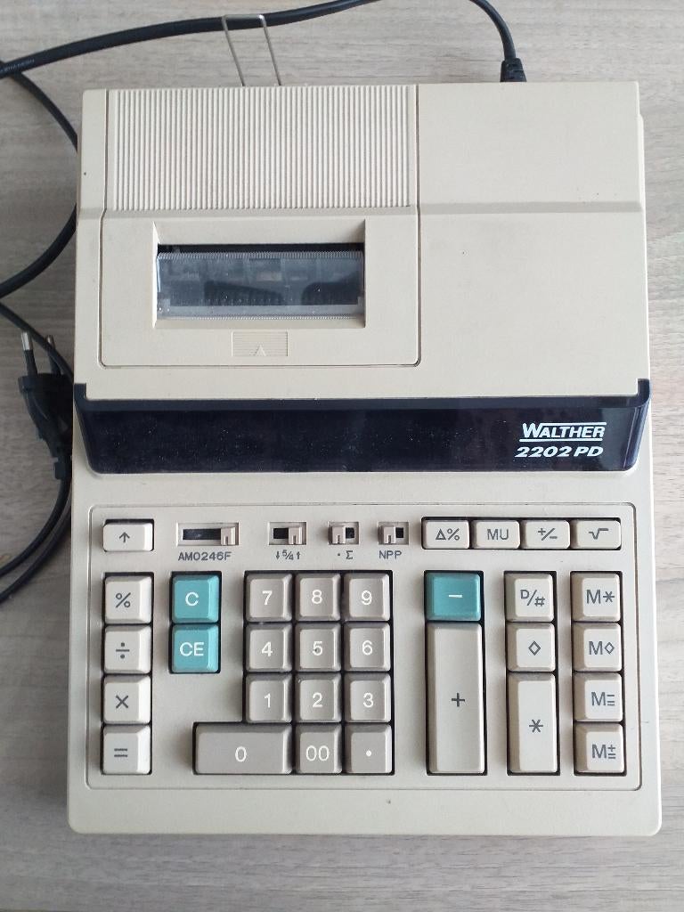 Calculator/telmachine Walther 2202 PD., Ophalen of Verzenden, Gebruikt