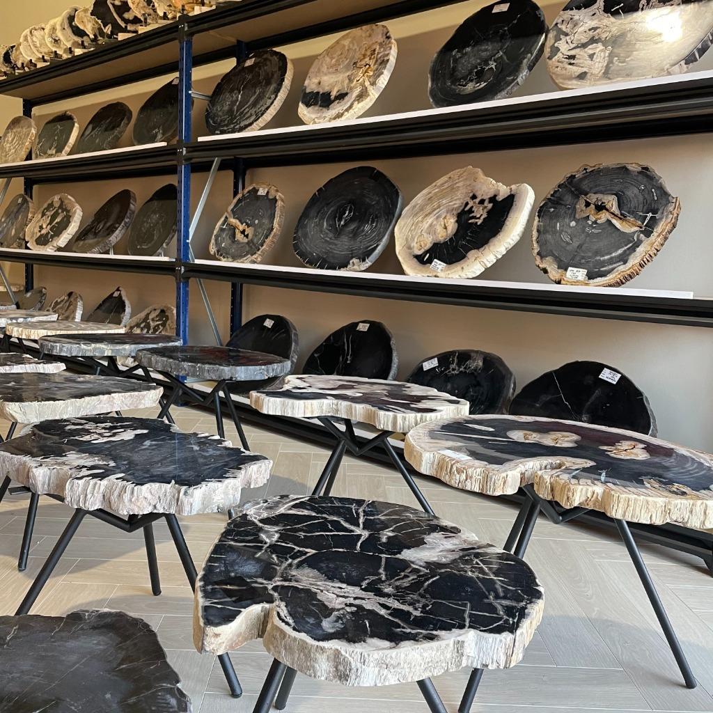 Versteend Hout Salontafels - Munker interiors, Huis en Inrichting, Tafels | Salontafels, Ophalen, Nieuw, 50 tot 100 cm, Minder dan 50 cm