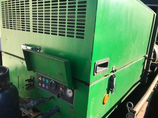 Compressor Ingersoll Rand 3 cilinder diesel m. NAkoeler   B, Doe-het-zelf en Verbouw, 100 liter of meer, Ophalen, Gebruikt, Mobiel