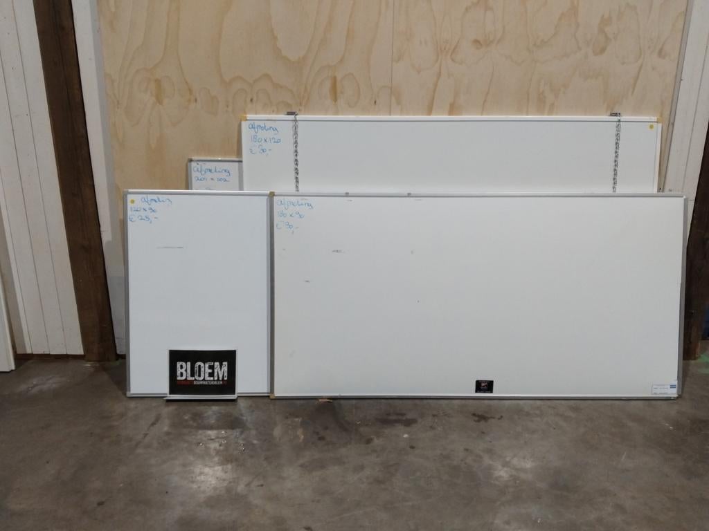 Whitebord, magnetisch, Ophalen