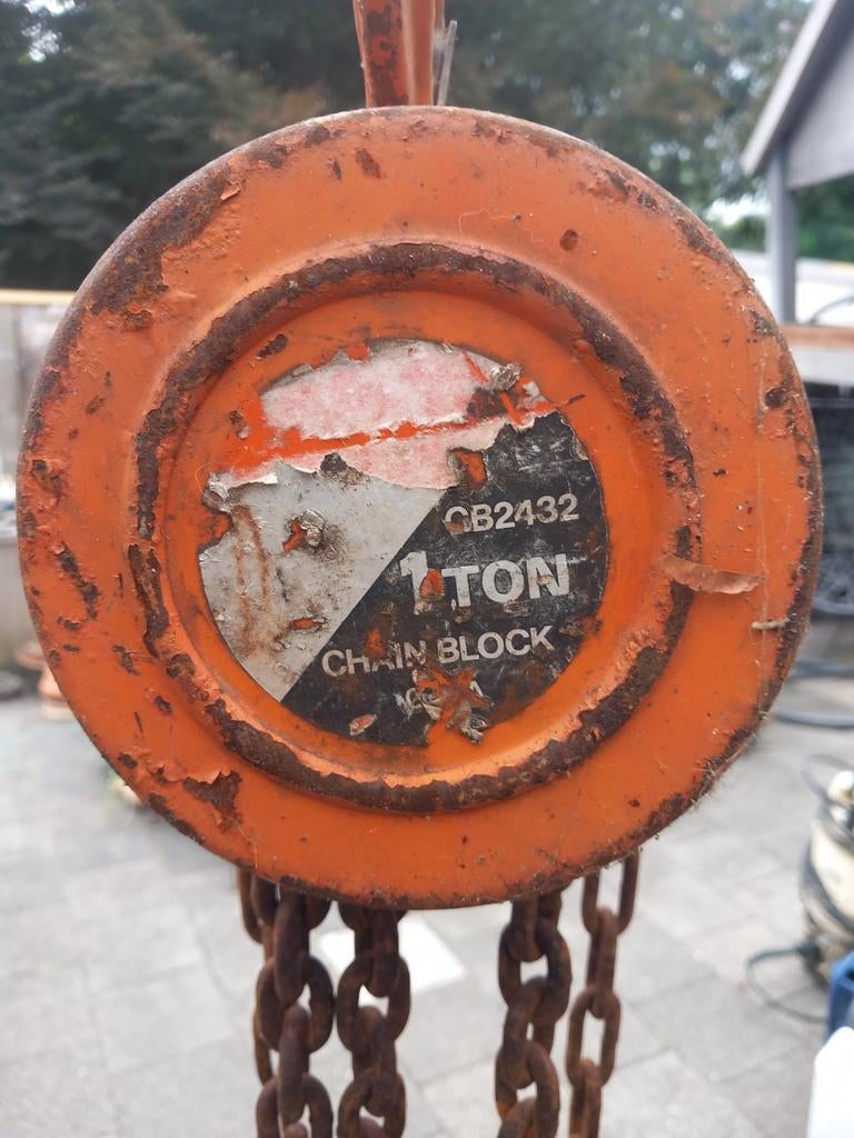 Ketting takel 1ton, Ophalen