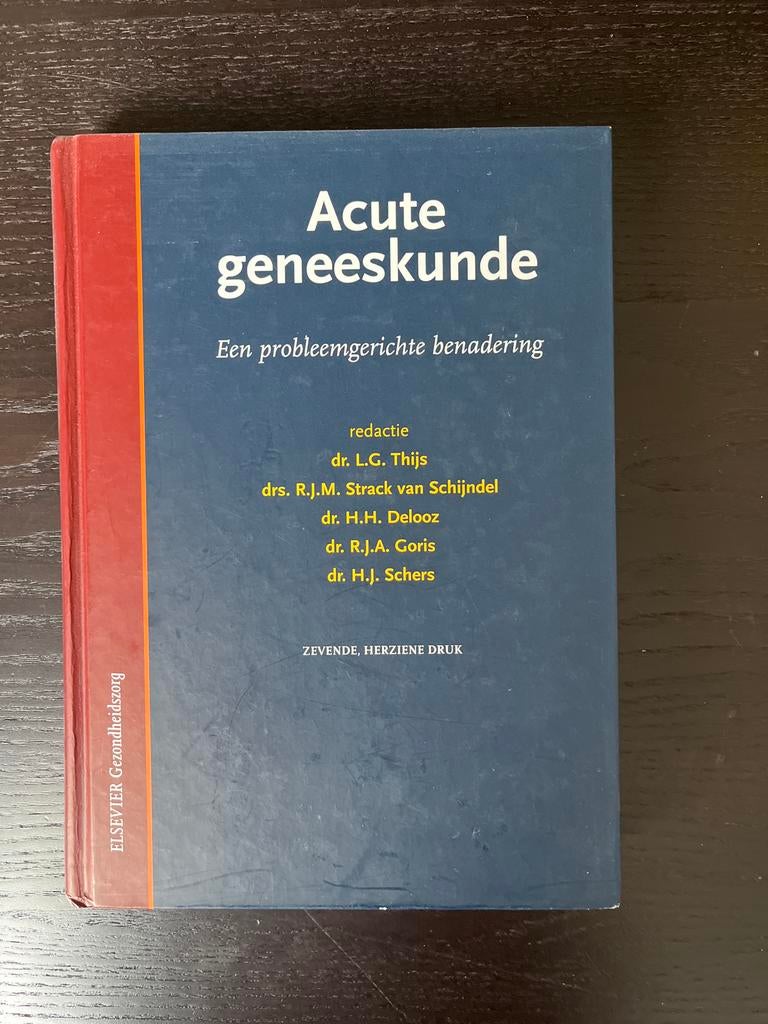 Acute Geneeskunde, Boeken, Studieboeken en Cursussen, Ophalen of Verzenden, Beta, Gelezen, WO