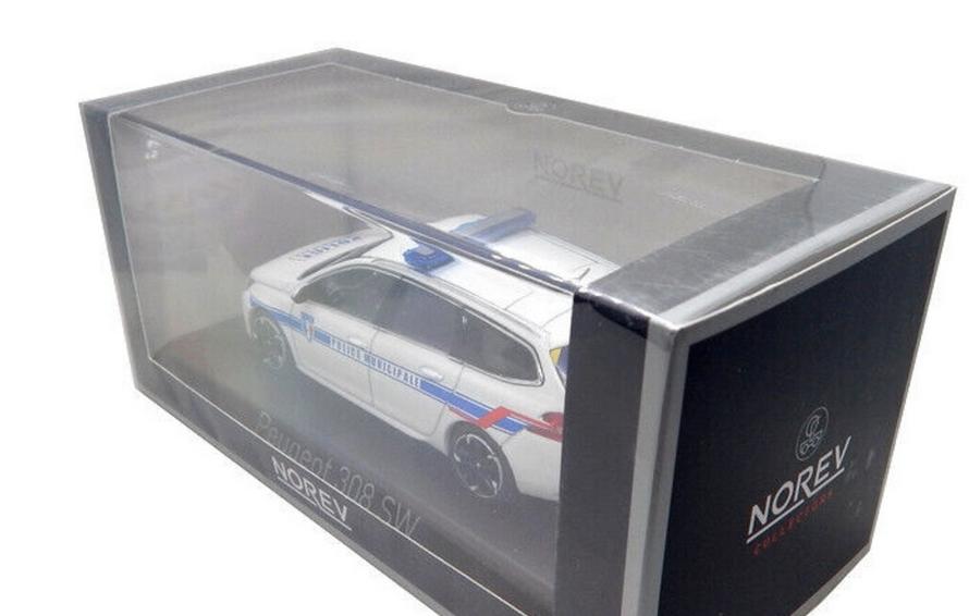 Peugeot 308 SW 2018 Police Municipale 1:43 NOREV ref. 473944, Hobby en Vrije tijd, Modelauto's | 1:43, Verzenden, Nieuw, Auto