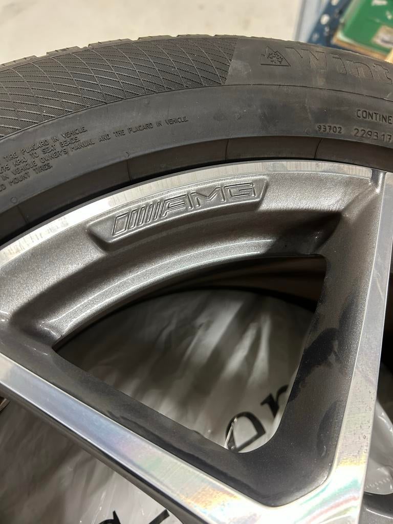 Winterbanden AMG Velgen 235/55 R 19, Gebruikt, Banden en Velgen, Winterbanden, 235 mm