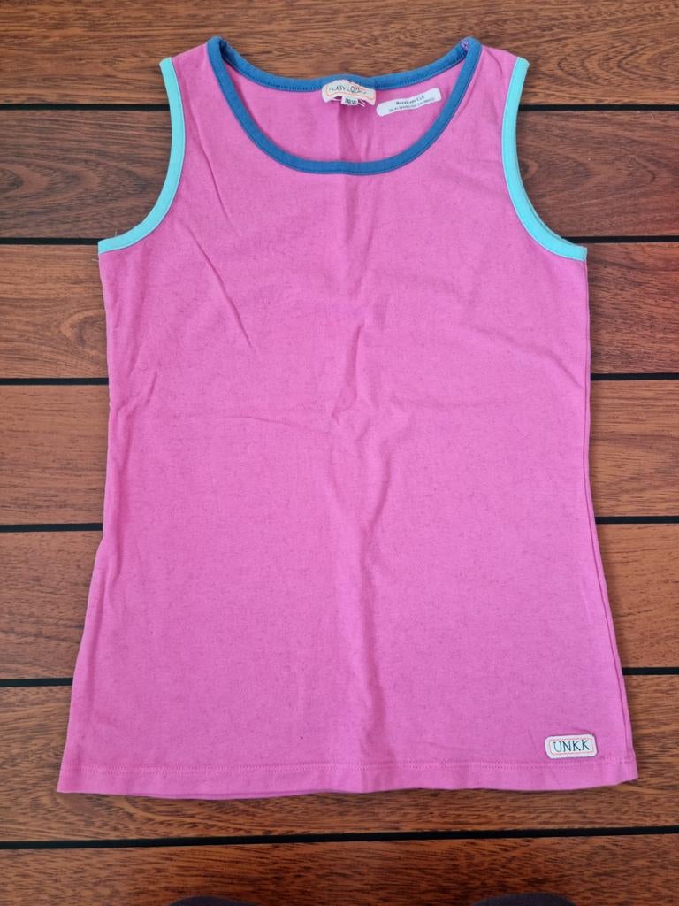 UNKK top shirt maat 140 ** ERG LEUKE TOP ** MOOIE KWALITEIT, Gebruikt, Meisje, UNKK, Ophalen of Verzenden