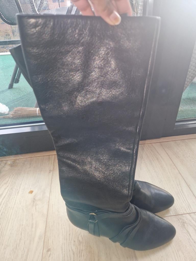 DKNY leren laarzen maat 38.5 - Nieuw!, DKNY, Ophalen of Verzenden, Nieuw, Hoge laarzen