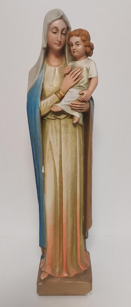 DIV Vintage Mariabeeld met kind (gips), Antiek en Kunst, Ophalen of Verzenden