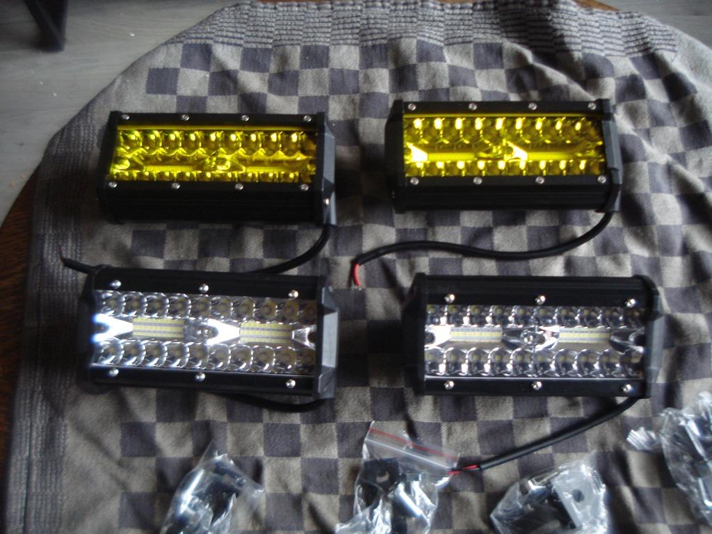 Oldtimer ledlampen verstralers geel en wit breedte 16 cm, Ophalen of Verzenden, Nieuw