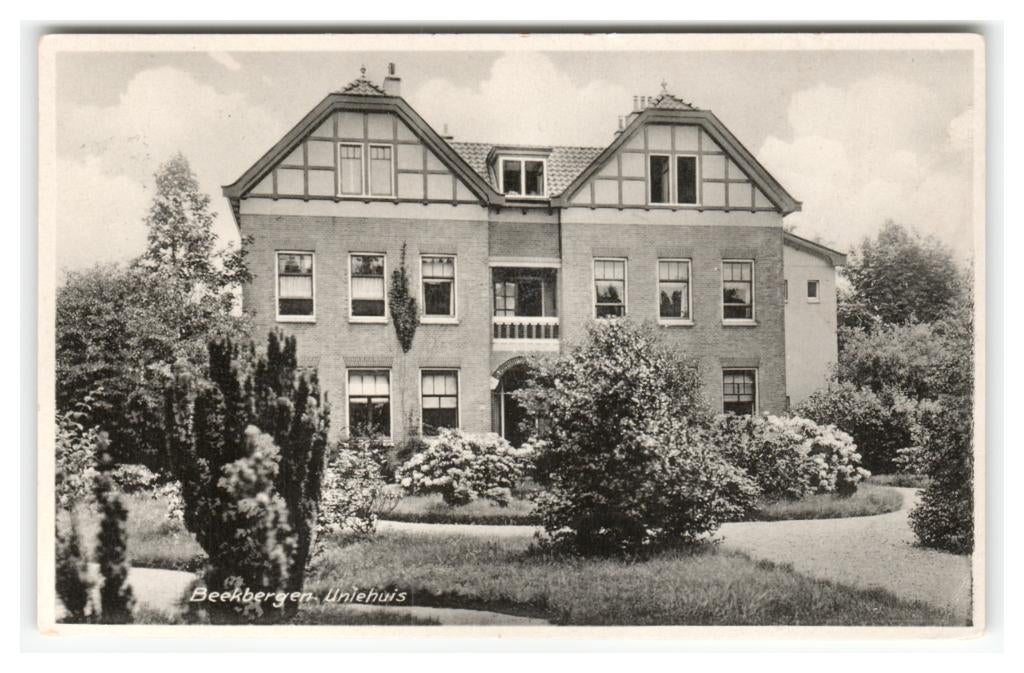Beekbergen, Uniehuis, Ophalen of Verzenden, 1920 tot 1940, Gelopen, Gelderland