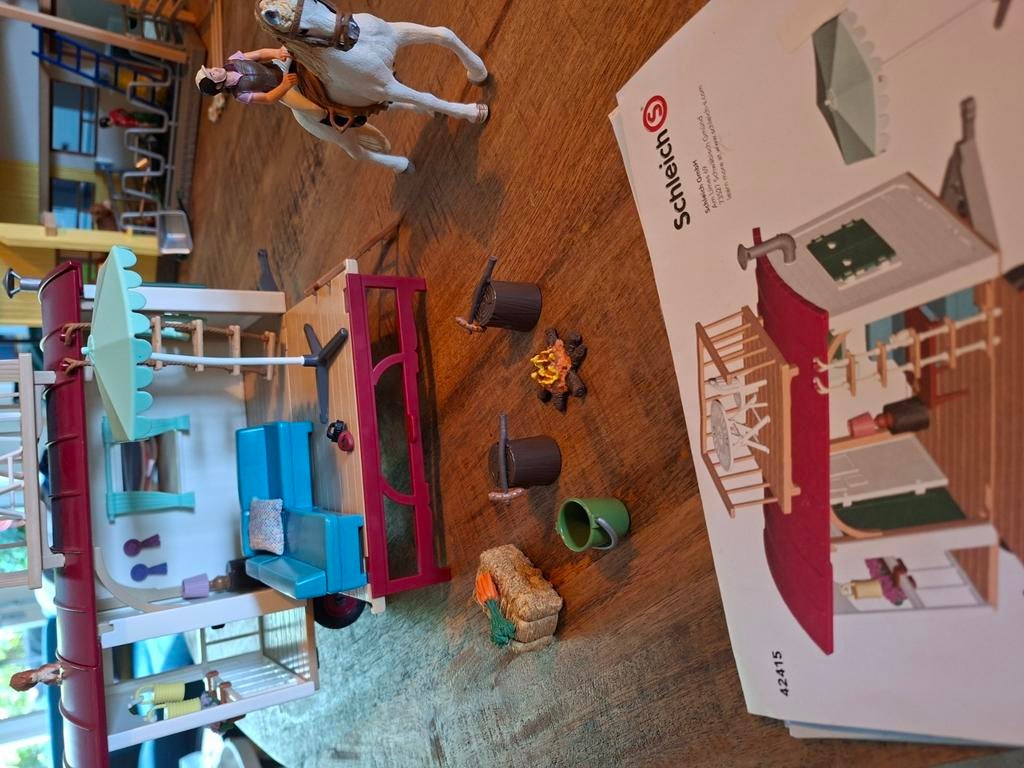 schleich caravan 42415, Ophalen of Verzenden, Gebruikt