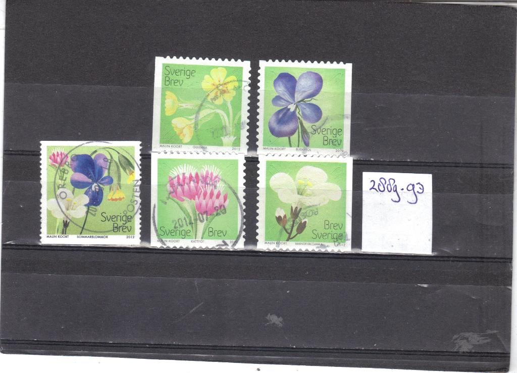 Zweden Mi 2889-2893 gest, Ophalen of Verzenden, Zweden, Gestempeld