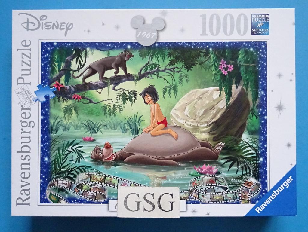 Jungle Boek 1000 st nr. 19 7446, Ophalen, 500 t/m 1500 stukjes, Zo goed als nieuw, Legpuzzel