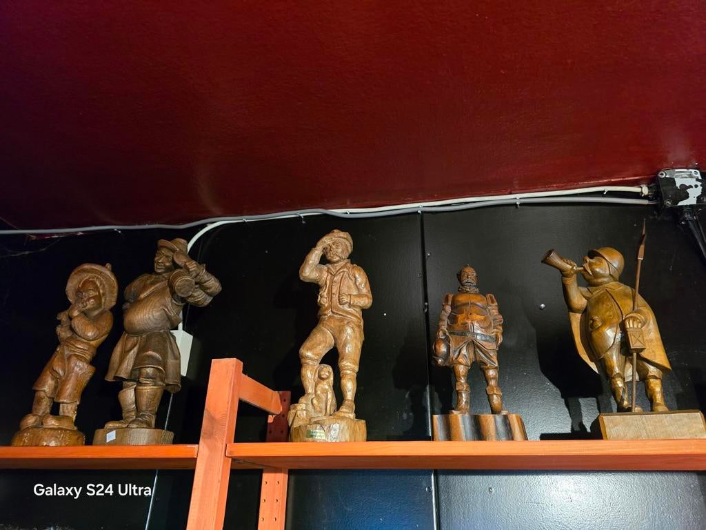 5x Houten Beelden, Ophalen, Mens