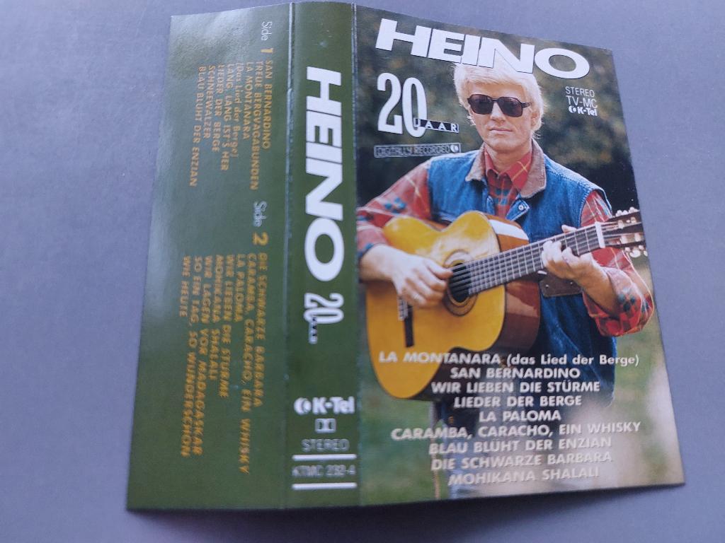 HEINO - 20 JAAR (MC), Cd's en Dvd's, Cassettebandjes, Zo goed als nieuw, Origineel, Pop, 1 bandje, Ophalen of Verzenden