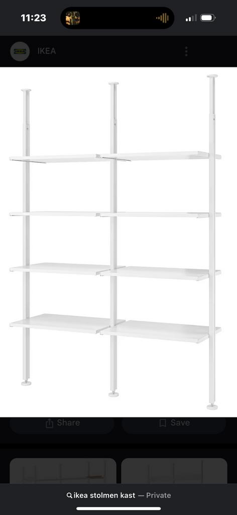 Ikea kast + spiegel, Ophalen, 50 tot 100 cm, Zo goed als nieuw, Metaal