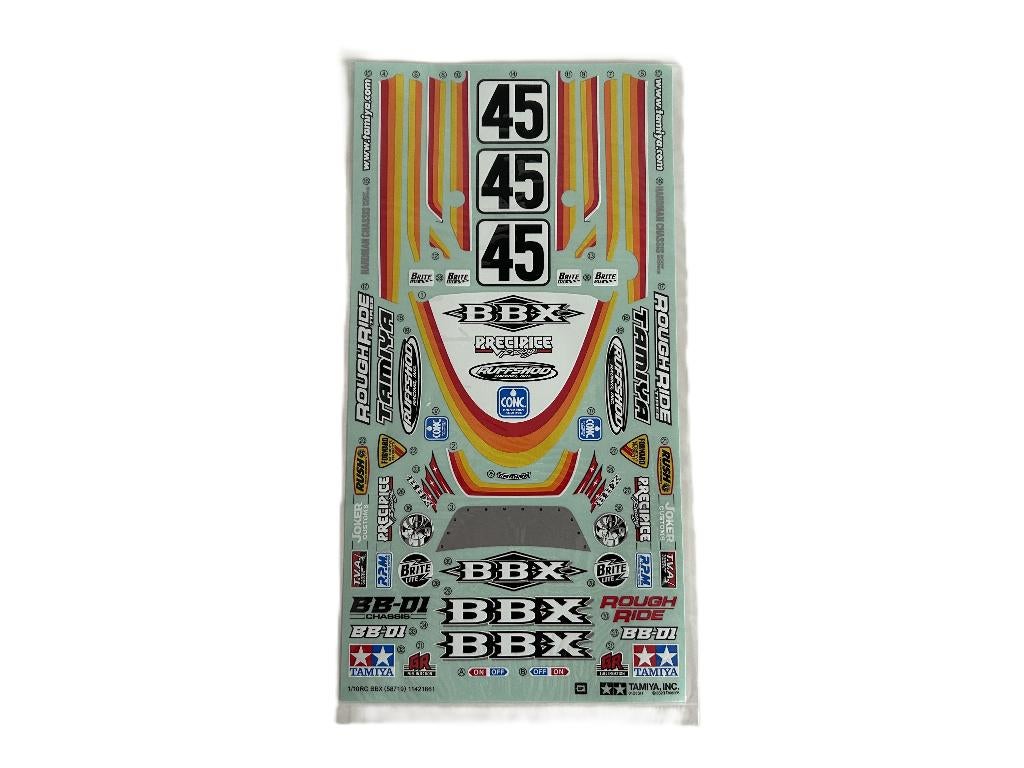 Tamiya sticker BBX BB-01 58719 T11421861, Elektro, Auto offroad, Nieuw, Ophalen of Verzenden