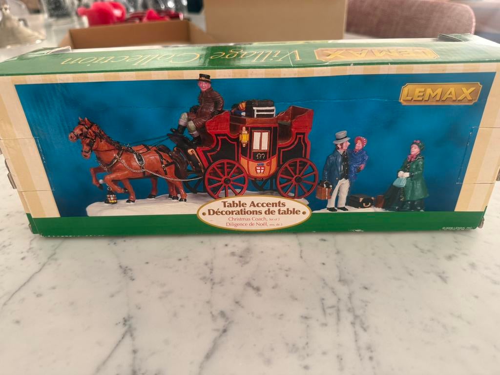 Postkoets voor Lemax kerstdorp, Diversen, Kerst, Ophalen of Verzenden, Zo goed als nieuw