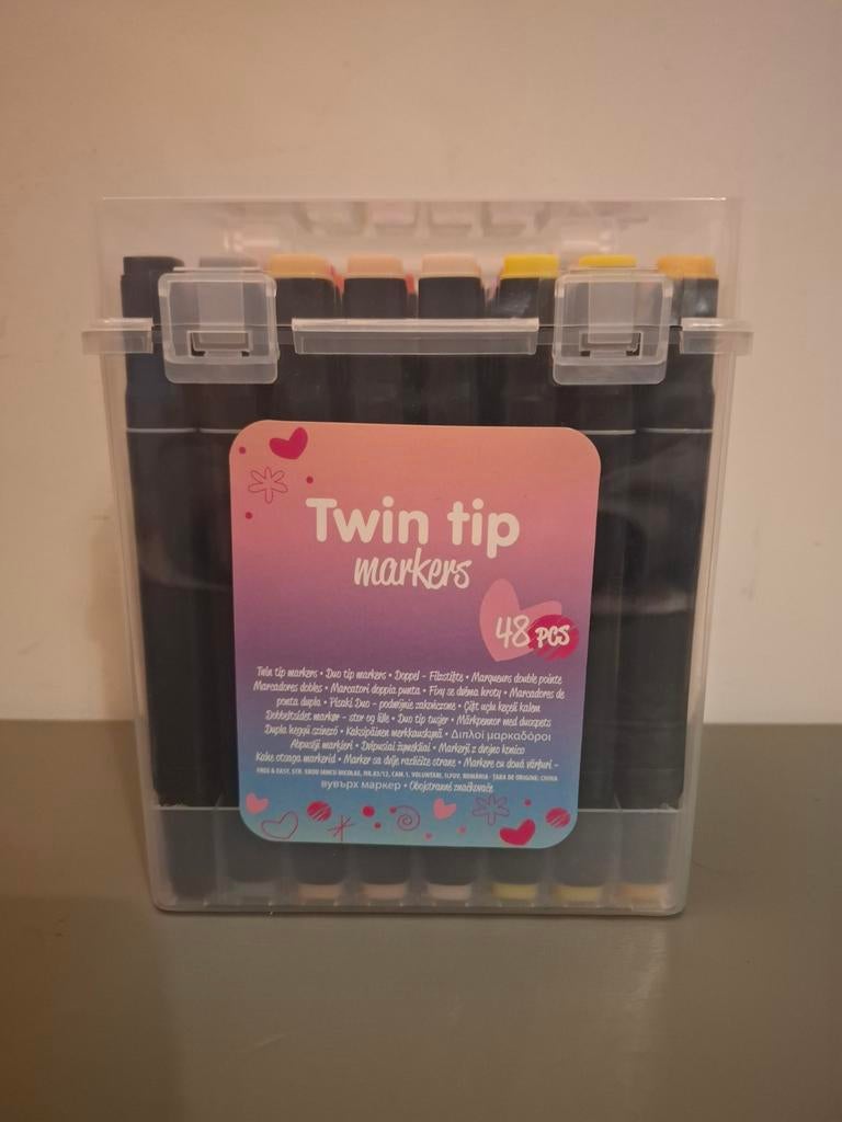 Nieuwe Action Twinmarkers Set - 48 Stuks, Ophalen, Nieuw, Potlood of Stift