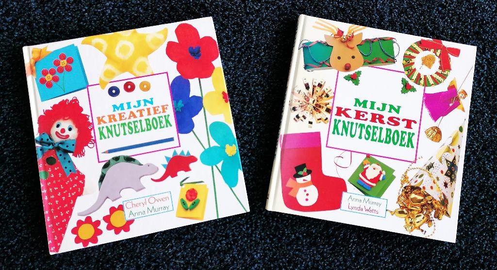 Kreatief Knutselboek en Kerst Knutselboek, in prima staat., Gelezen, Verzenden, Anna Murray en Lynda Watts/Cheryl Owen, Overige onderwerpen