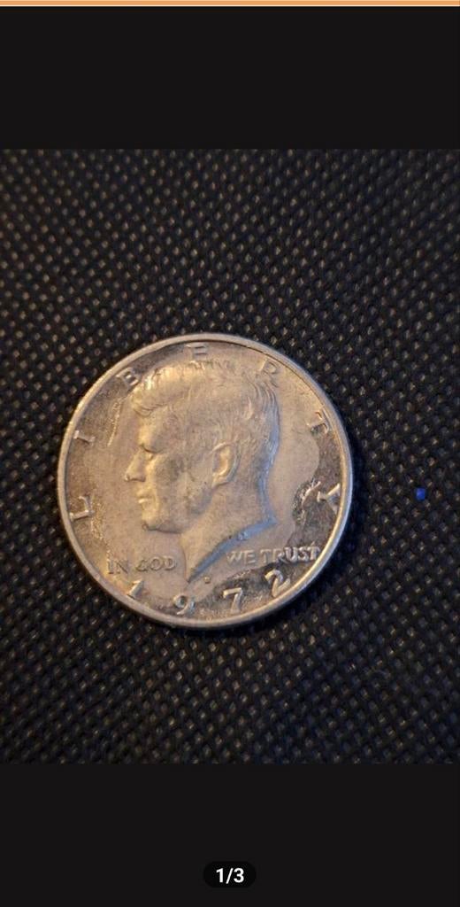 Kennedy Half Dollar 1972 - Amerikaanse halve dollar, Ophalen of Verzenden, Noord-Amerika, Losse munt