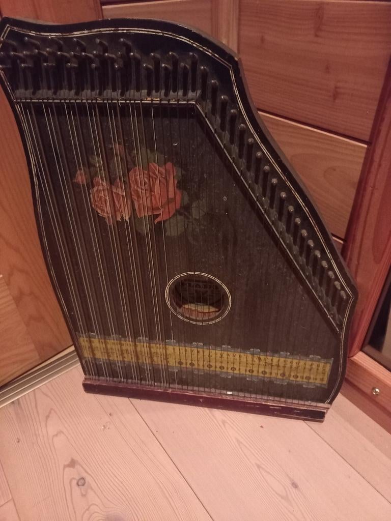 Te koop pianoharp, Ophalen of Verzenden, Gebruikt