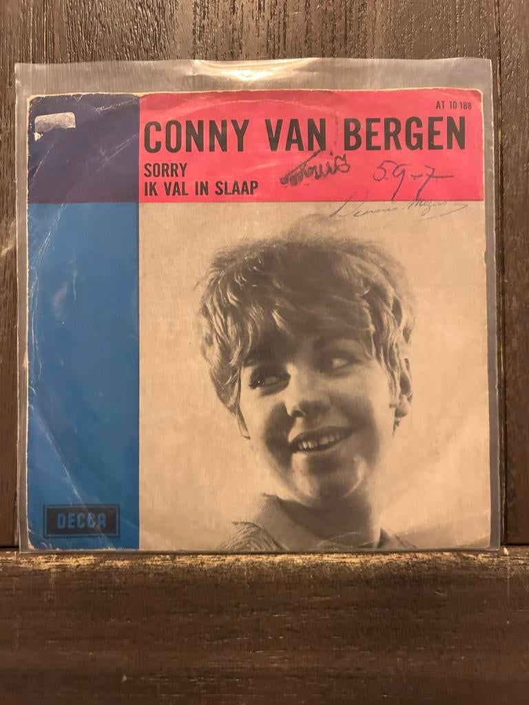 Conny van Bergen - Sorry, Ik Val In Slaap (Single), Cd's en Dvd's, Vinyl Singles, Gebruikt, 7 inch, Single, Ophalen of Verzenden