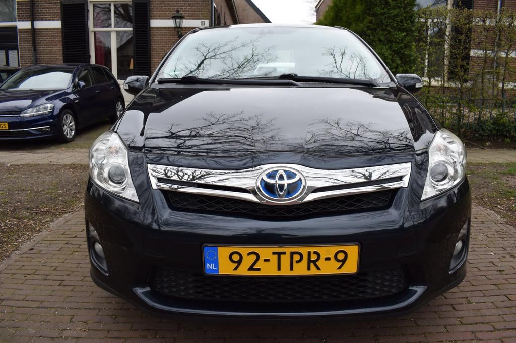 Toyota Auris 1.8 Full Hybrid Dynamic Business Navi/Cruise, Euro 5, Stof, Gebruikt, Zwart