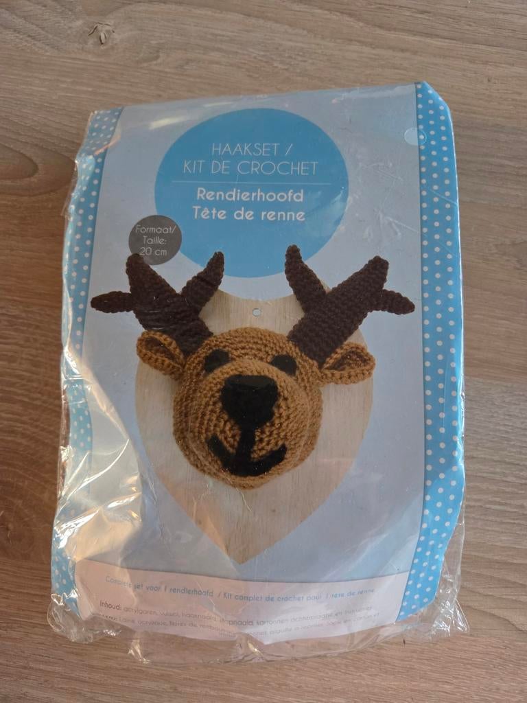 Haak pakket rendier, Ophalen of Verzenden, Zo goed als nieuw, Haken, Wol of Garen