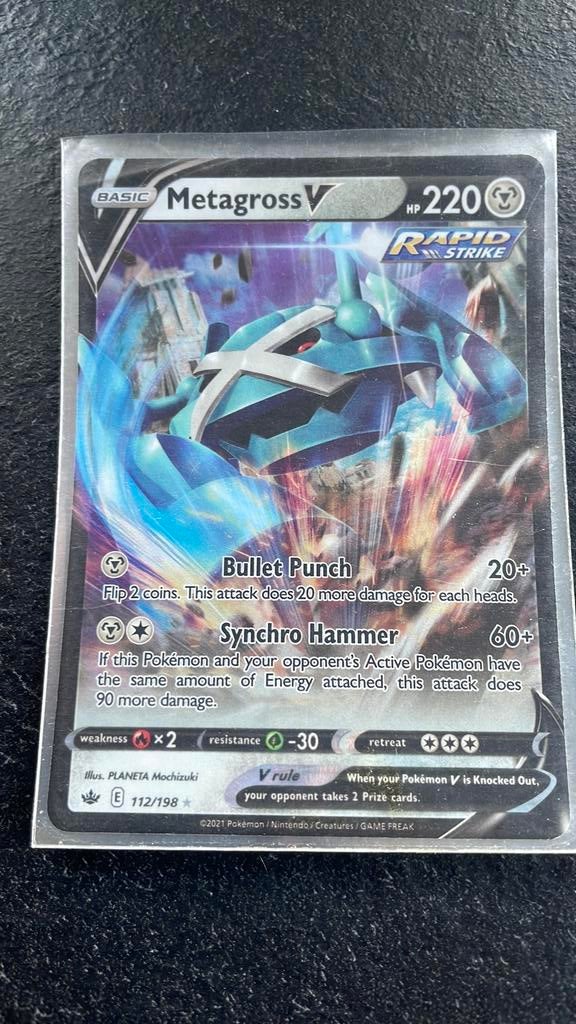 Metagross V 112/198 Pokemon., Ophalen of Verzenden, Zo goed als nieuw