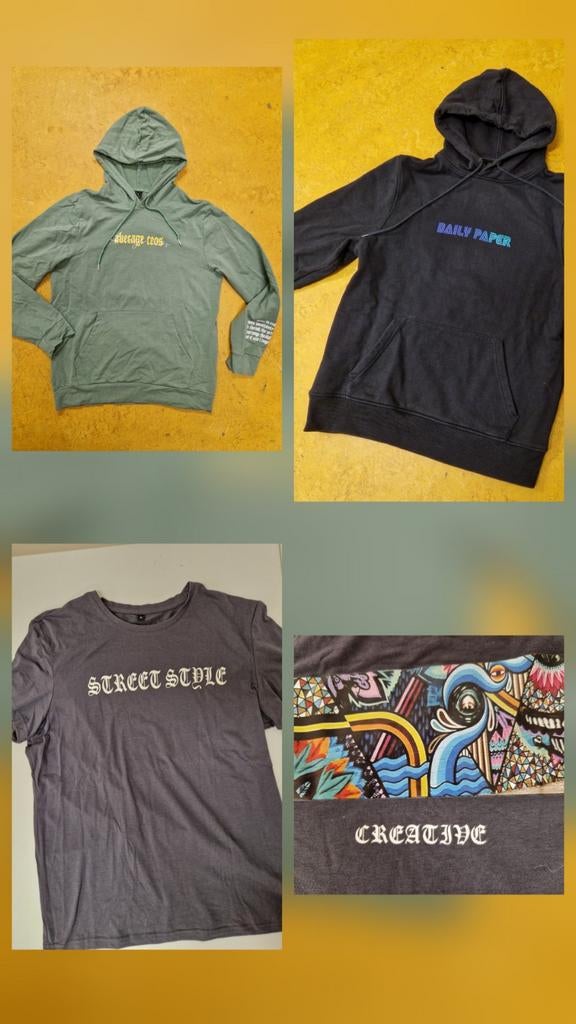 Mooie set Heren Merk kleding maat M ( DAILY PAPER ), Ophalen of Verzenden, Zo goed als nieuw, Maat 48/50 (M)