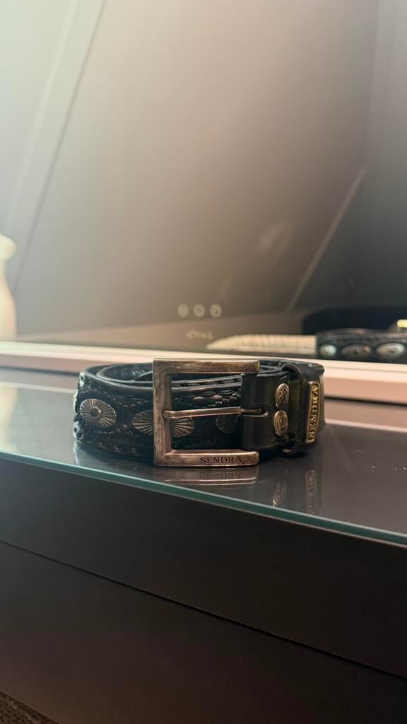 Sendra riem 85, 80 tot 90 cm, 5 cm of meer, Zwart, Tailleriem